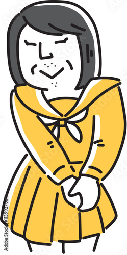 女装するおじさん
