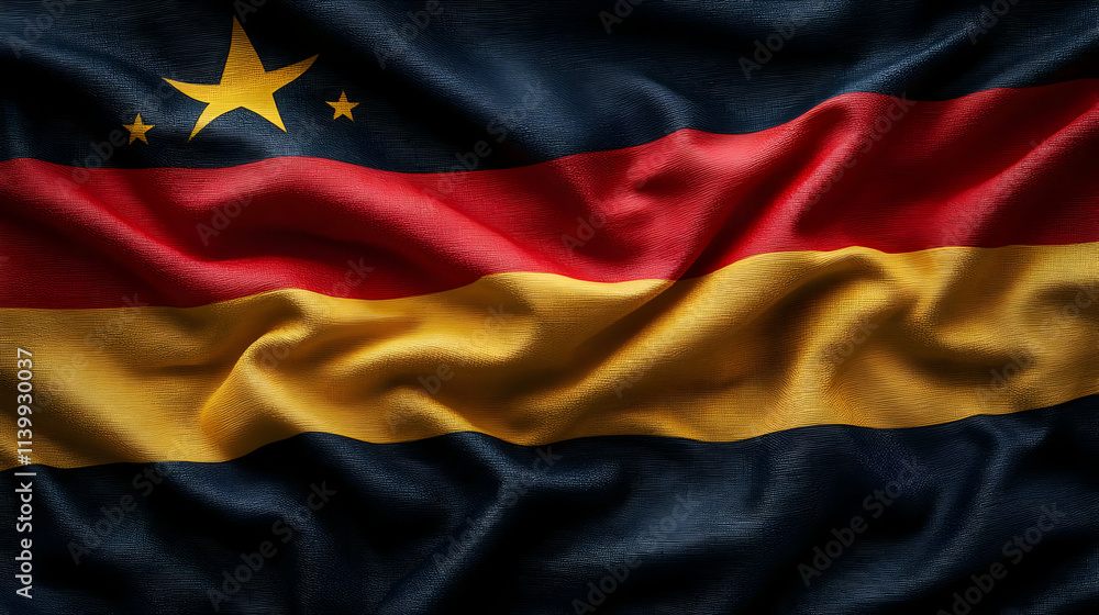 Waving Flag 3D Illustration Waving Flag 3D Illustration