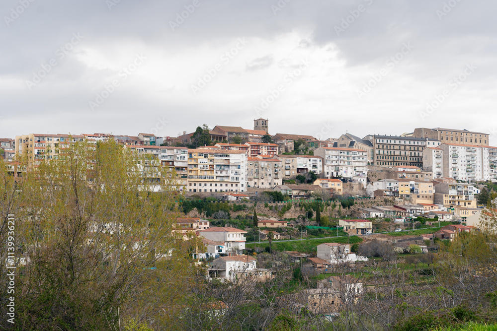 Vista panorámica de un pueblo, Béjar, España. Vista panorámica de un pueblo, Béjar, España.