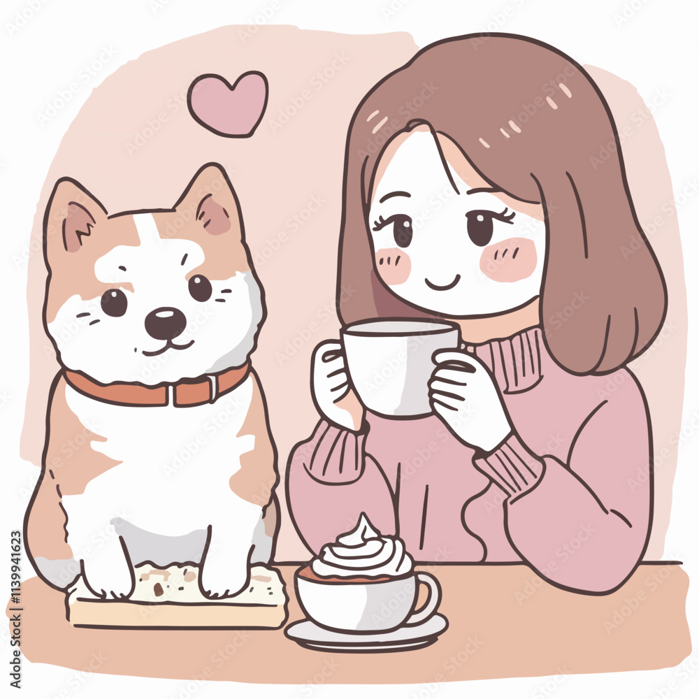 Cozy Moments with a Dog