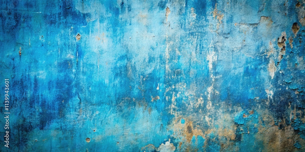 Obraz premium Modern blue grunge texture creates minimalist abstract art, perfect for artistic wall decor.