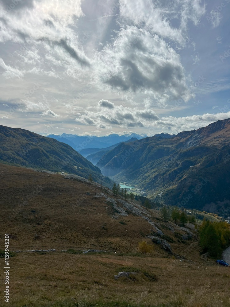 Fototapeta premium landscape with clouds