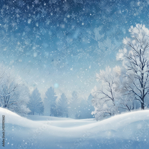 Wallpaper Mural Abstract winter backgrounds featuring frosty textures, icy blue hues, soft snowflakes, and shimmering gradients, evoking a serene, chilly, and magical winter atmosphere.Generated With AI Image. Torontodigital.ca