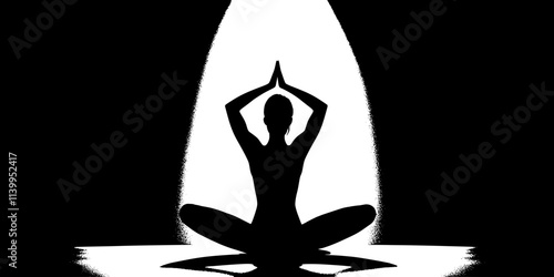 A ballet dancer stretching before a performance in a backstage area, Vector Graphic