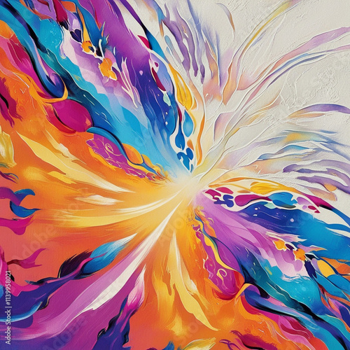 Wallpaper Mural Vibrant abstract background with swirling shapes, mesmerizing pastel-neon patterns, seamless gradients, subtle textures, dynamic energy, creating immersive visual experience. Generated With AI Image Torontodigital.ca