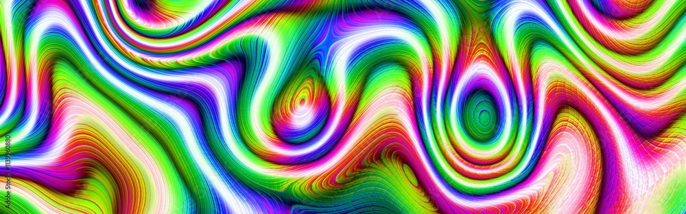 Vibrant and Colorful Abstract Swirls in Beautifully Psychedelic Colors and Patterns Vibrant and Colorful Abstract Swirls in Beautifully Psychedelic Colors and Patterns