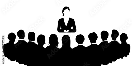 A person attending a seminar while participating in a language immersion program, Digital Art