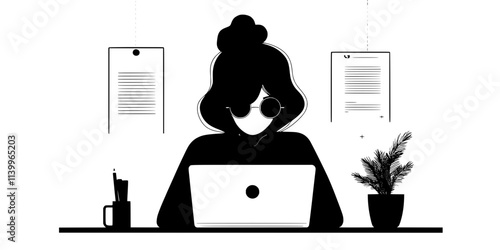 A person completing sentence formation tasks on a language app, Digital Art