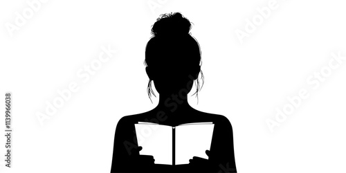 A person reading a comprehension passage in a foreign language during practice, Digital Art