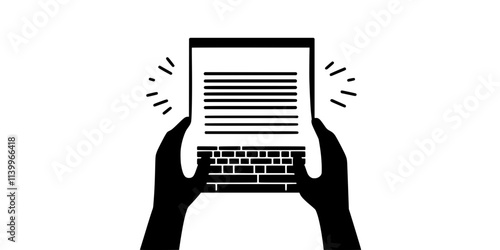 Person typing an essay in a foreign language for a class assignment, computer screen visible, Digital Art
