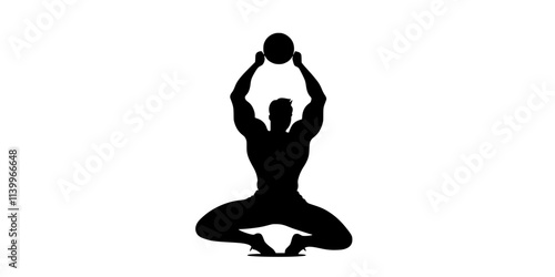 Practitioner completing a Turkish get-up with a kettlebell overhead, transitioning to standing, Digital Art