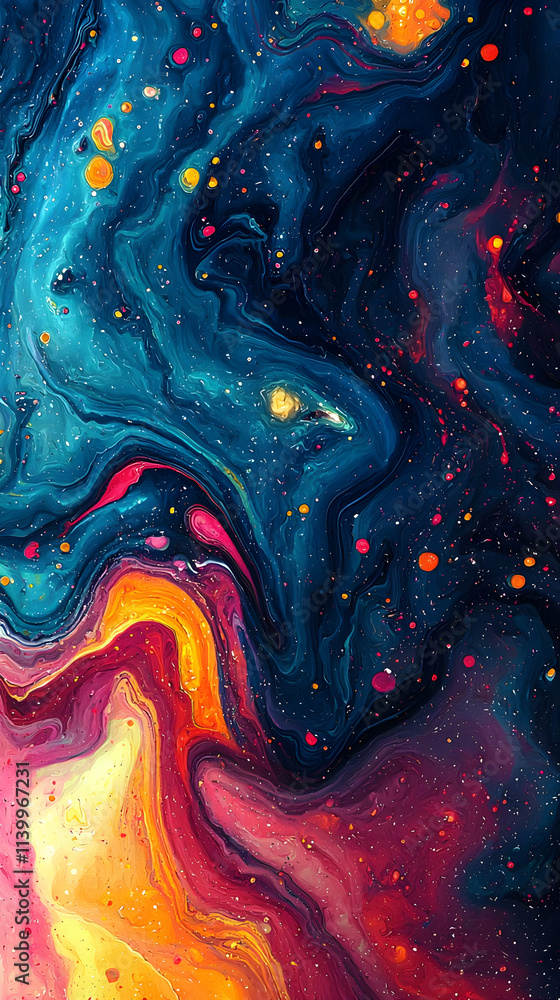 Fluid Acrylics Paint Swirl Cosmic Galaxy Fluid Acrylics Paint Swirl Cosmic Galaxy