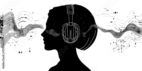Binaural processing used to widen perceived space in an audio track, Digital Art
