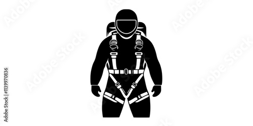 Person putting on a jumpsuit before participating in a skydiving event, Digital Art