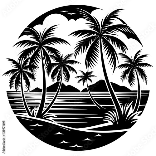 palm tree silhouette