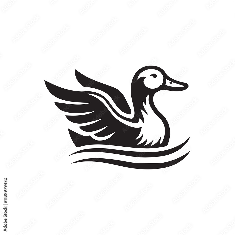 Fototapeta premium duck illustration