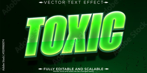 Slime editable text effect, editable toxic and green text style