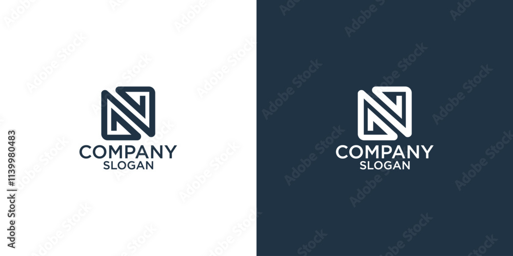 initial n abstract monogram logo design vector initial n abstract monogram logo design vector