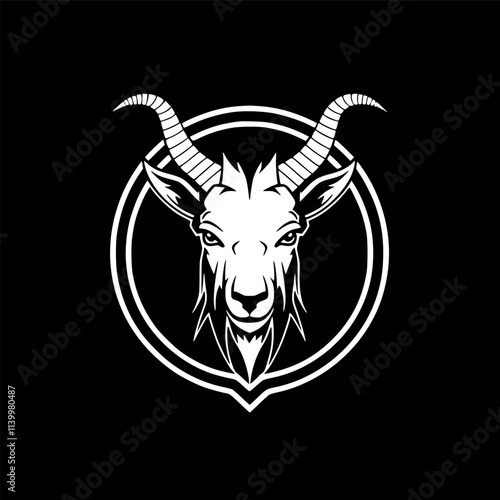 Goat | Minimalist and Simple Silhouette - Vector illustration