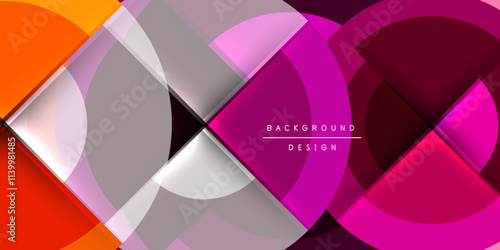 Target circle geometric abstract shapes. Vector Illustration For Wallpaper, Banner, Background, Card, Book Illustration, landing page
