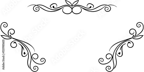 frame with floral ornament