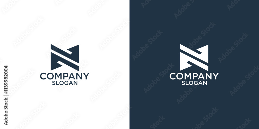 initial n abstract monogram logo design vector initial n abstract monogram logo design vector