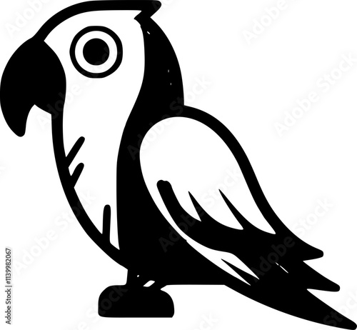 Parrot - High Quality Vector Logo - Vector illustration ideal for T-shirt graphic