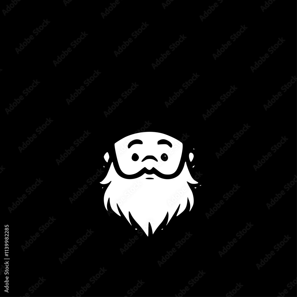 Gnome | Black and White Vector illustration Gnome | Black and White Vector illustration