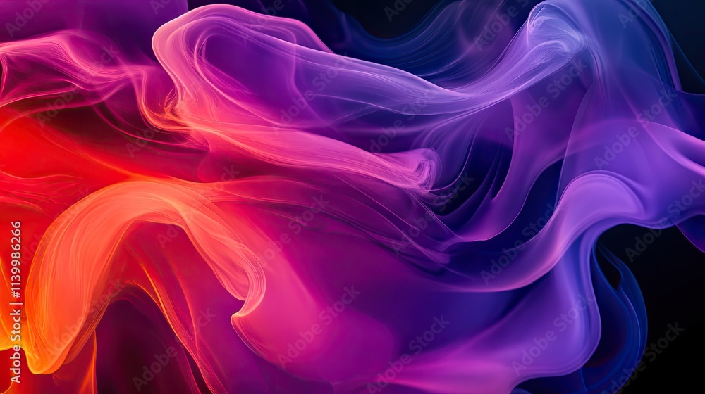 Fototapeta premium Abstract Colorful Swirling Smoke Design Art