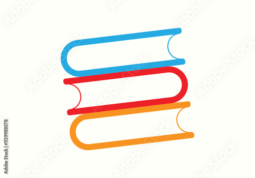 Classic Hardcover Books with Vintage Design , Artistic Vector Graphics for Libraries, Publishing Houses, and Retro-Themed Projects