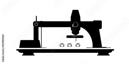 A 3D printer producing a customized cufflink set for professional or formal wear, Illustration