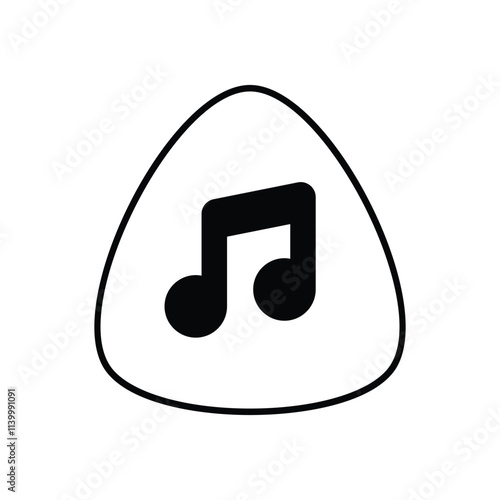 Guitar Pick vector icon