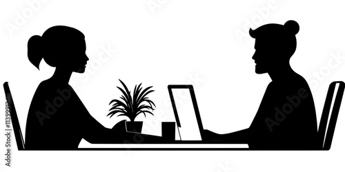 A person asking for corrections from a language partner during an exchange session, Illustration