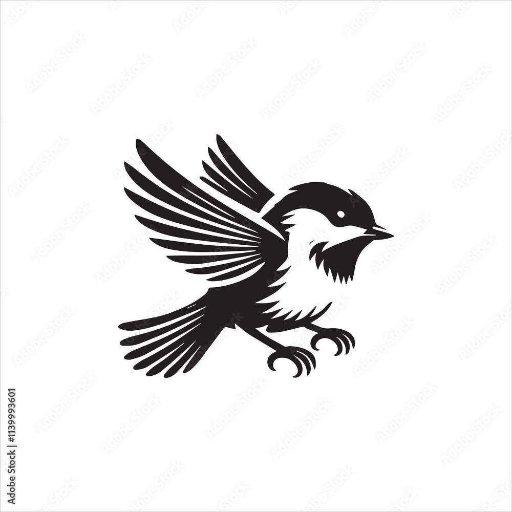 Fototapeta premium crow on a white background