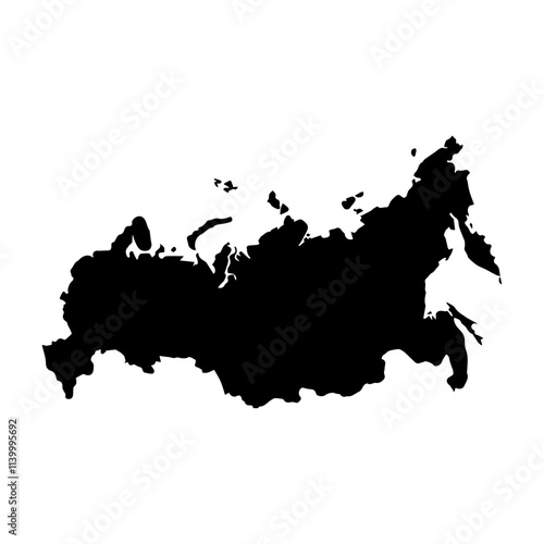 russia country map icon vectors illustration symbol design