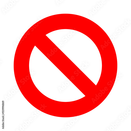 Free Download round stop symbol with red slash - GFXLoad