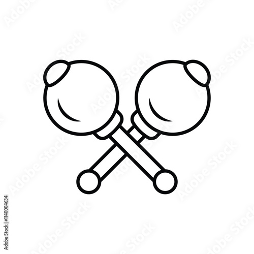 Maraca vector icon