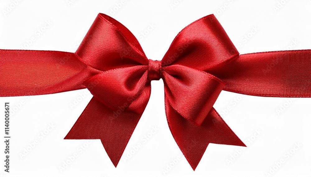 Fototapeta premium red ribbon bow