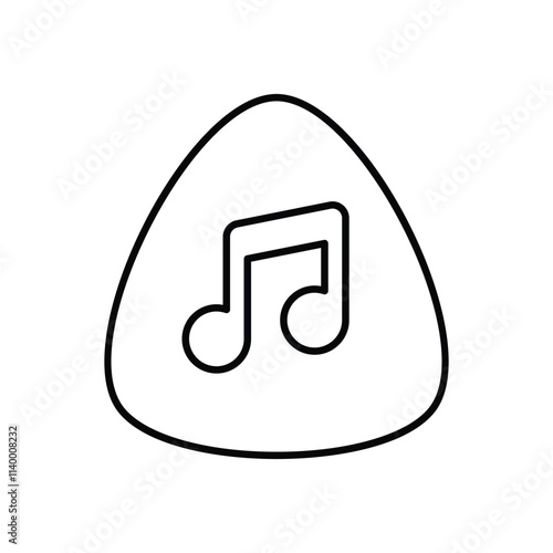 Guitar Pick vector icon