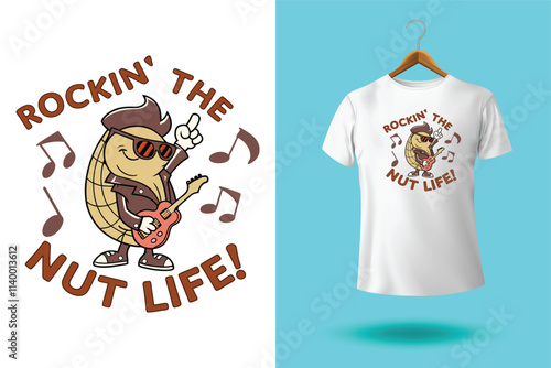 Nuts t-shirt design, Go Nuts for Health, Stay Nutty, Stay Healthy