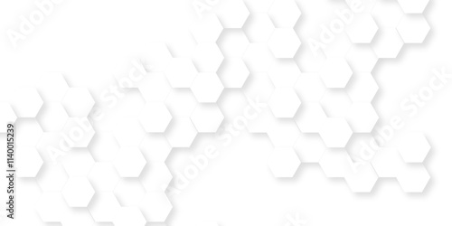 Background with hexagons. Abstract background with lines. white texture background. hexagon abstract background. Surface polygon pattern with glowing hexagon paper texture and futuristic business