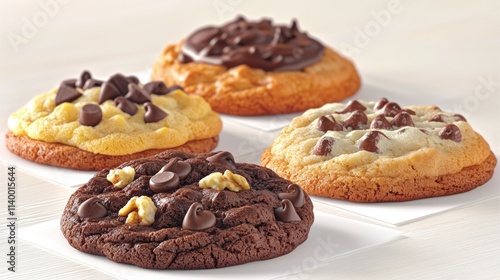 Wallpaper Mural Delicious Assorted Cookies  Chocolate Chip  Walnut    Fudge Torontodigital.ca