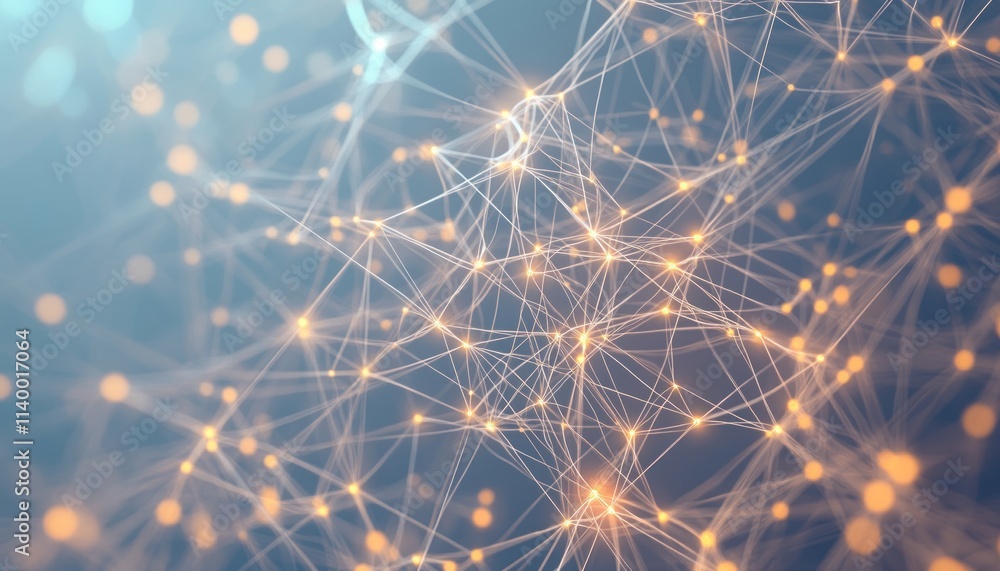 Obraz premium Plexus abstract technology background connecting lines and dots