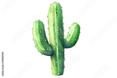 a green cactus with white dots photo