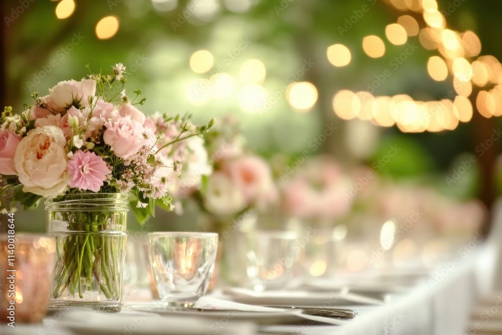 Elegant floral centerpieces at a romantic outdoor wedding garden venue photography beautiful setting intimate atmosphere Elegant floral centerpieces at a romantic outdoor wedding garden venue photography beautiful setting intimate atmosphere