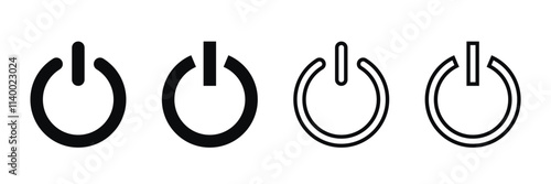 Power icons. Power switch Icon. Electric power