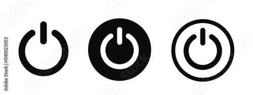 Power icons. Power switch Icon. Electric power