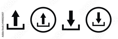 Download icon vector. download and upload icon. Download vector