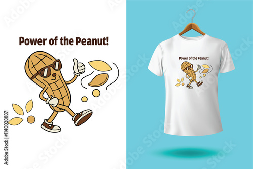 Nuts t-shirt design, Go Nuts for Health, Stay Nutty, Stay Healthy