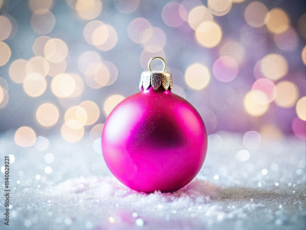 Pink Christmas ball bokeh creates a dazzling festive backdrop ideal for holiday gift wrapping. Pink Christmas ball bokeh creates a dazzling festive backdrop ideal for holiday gift wrapping.